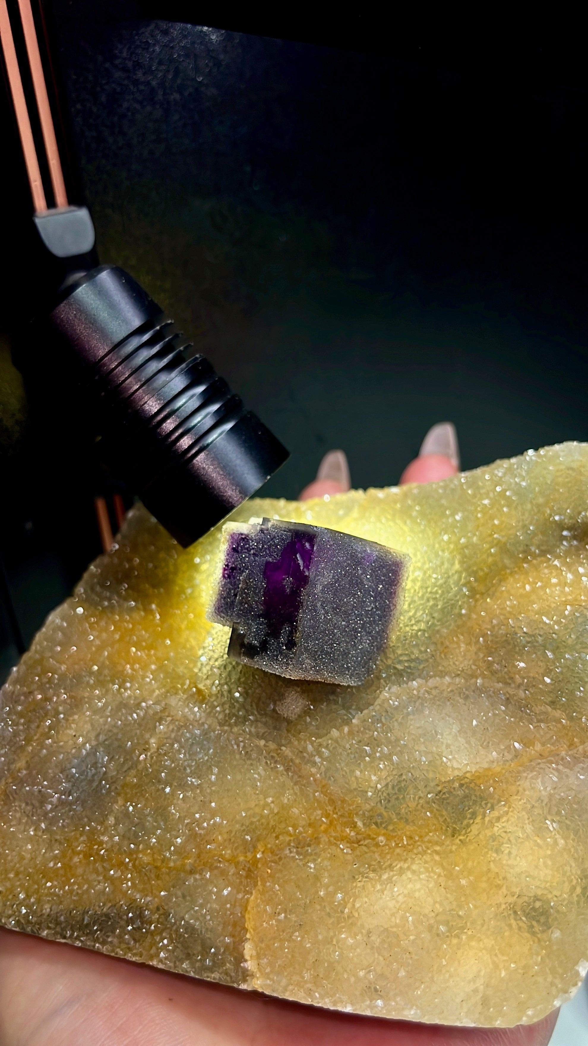 Purple fluorite